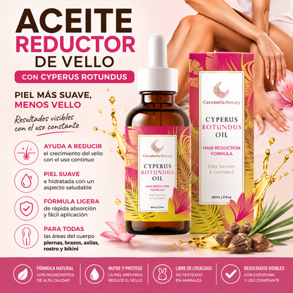 Aceite removedor de vello - Piel Suave y Sin Vello en Minutos